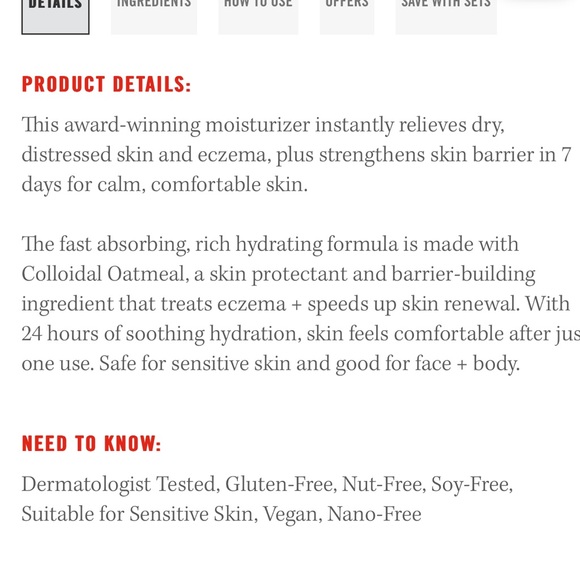 New First Aid Beauty ultra repair cream 6 oz & 1oz containers - Picture 4 of 7